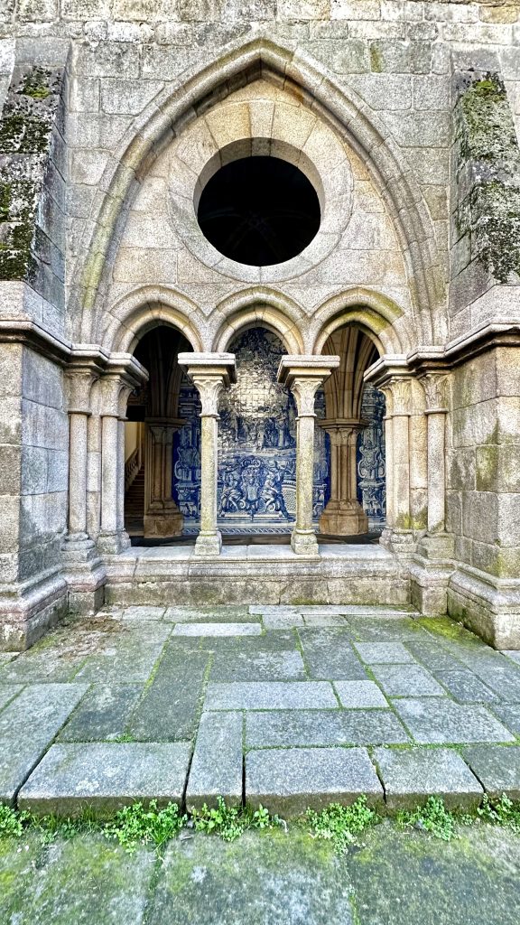 Stunning azulejos inside the Se do Porto's cloisters