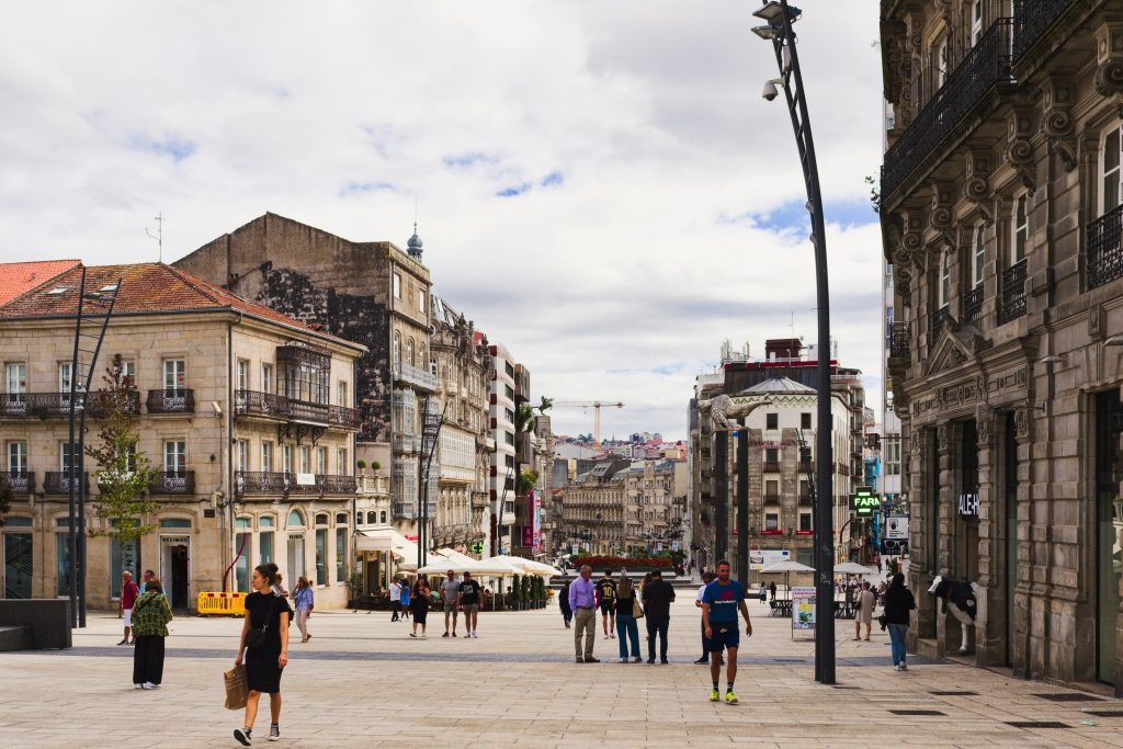 Downtown Vigo, Spain