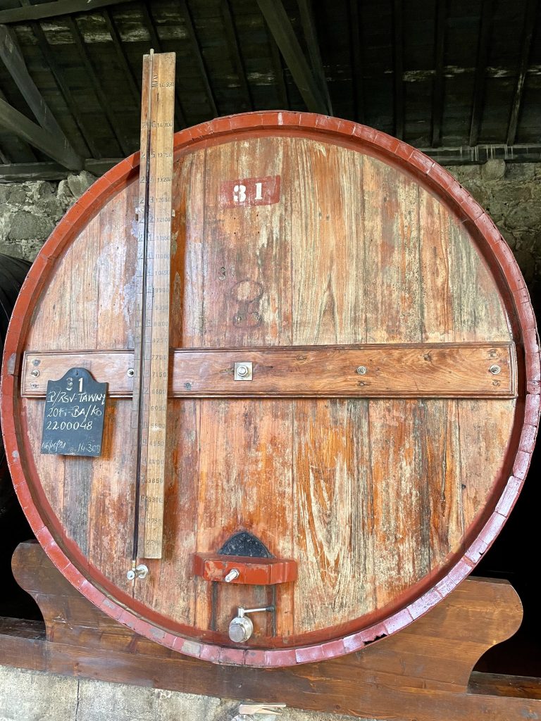 A wine barrel at Burmester