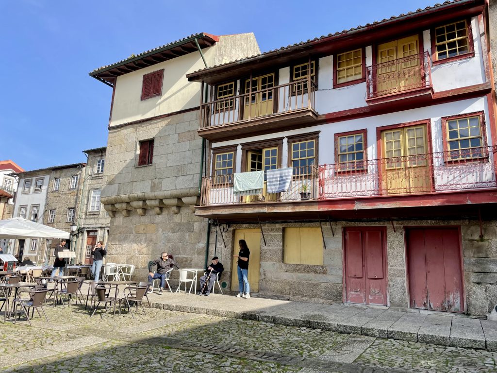A square in the UNESCO World Heritage historic center of Guimaraes