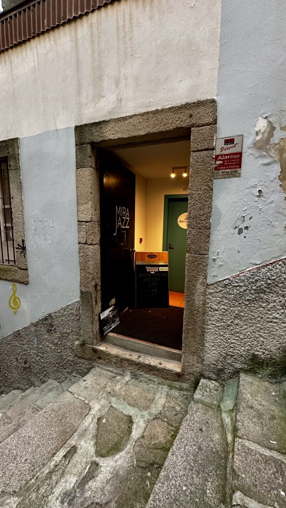 Entrance to Mirajazz in Porto