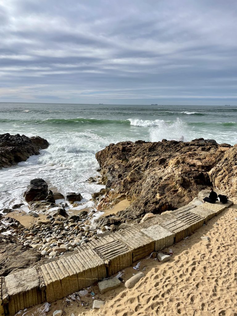An ocean view in the Foz do Douro neighborhood