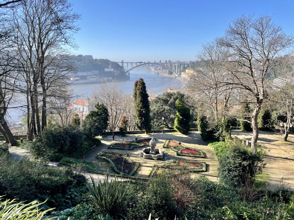 View from Jardins do Palacio de Cristal towards the ocean