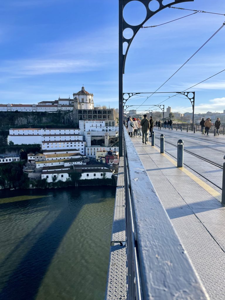 View of Vila Nova de Gaia from the Dom Luis I Bridge