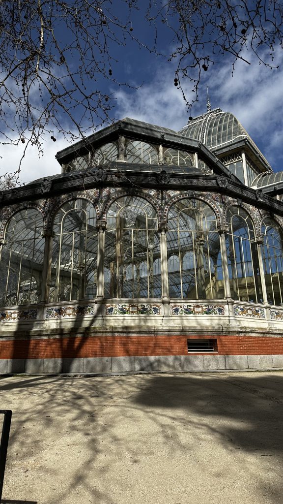 The Crystal Palace at Retiro Park in Madrid