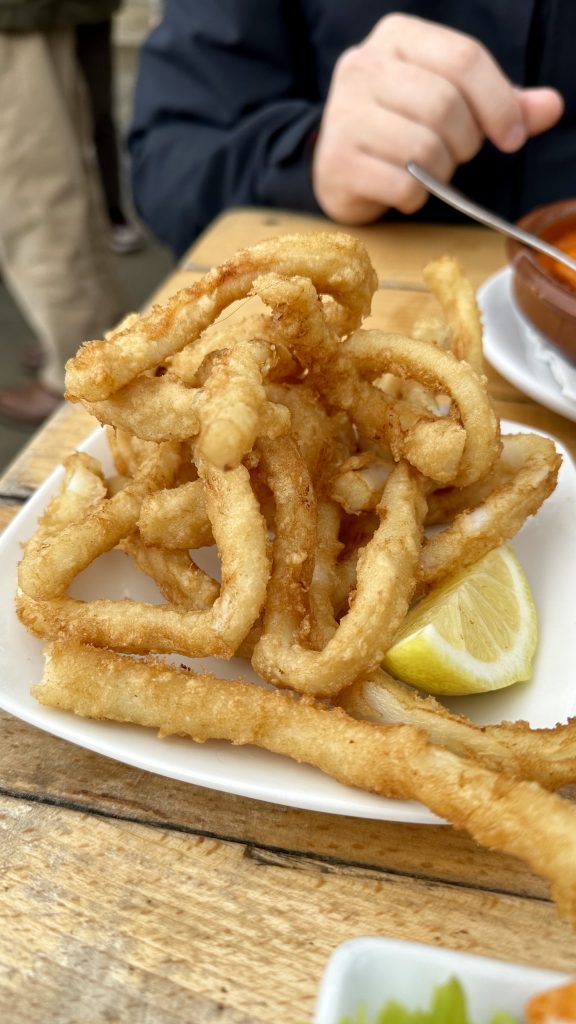 Fried calamari from Arantzale Taberna in Getxo