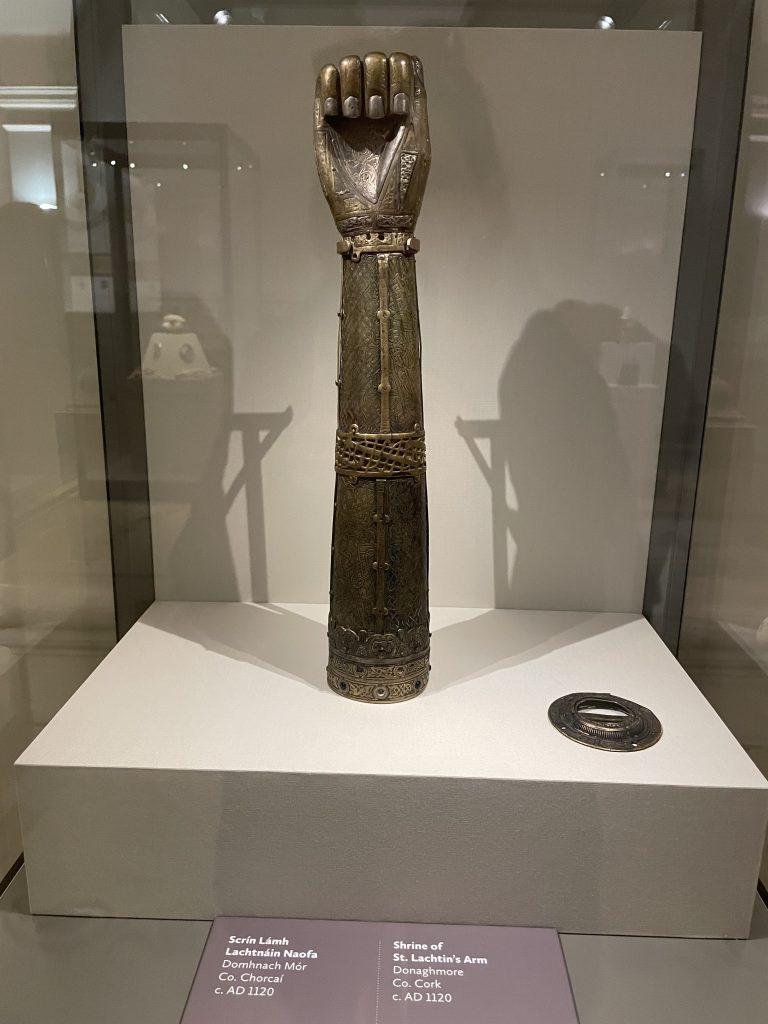 An artifact at the National Museum of Archaeology in Dublin.