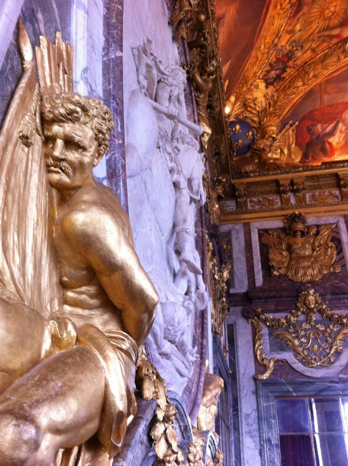 A gilded statue at Versailles