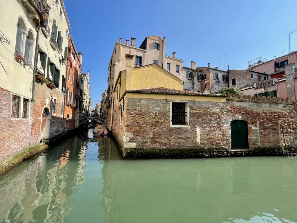 A Venice canal in winter