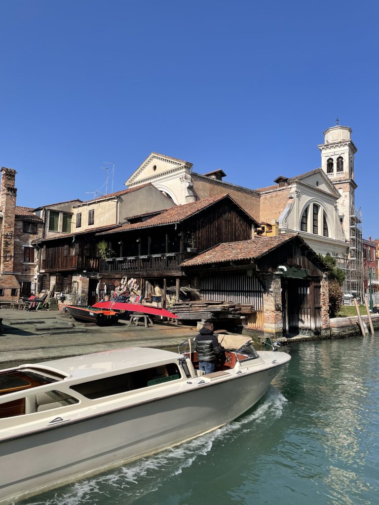 The last gondola maker in Venice, Italy