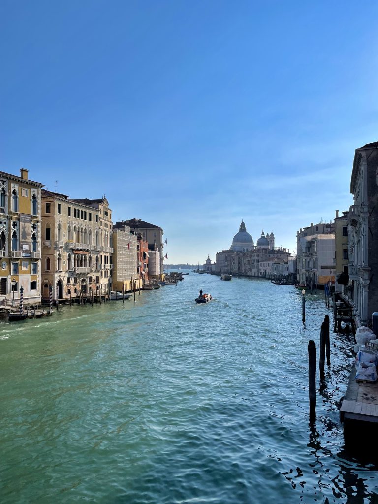 The Grand Canal in Venice in winter