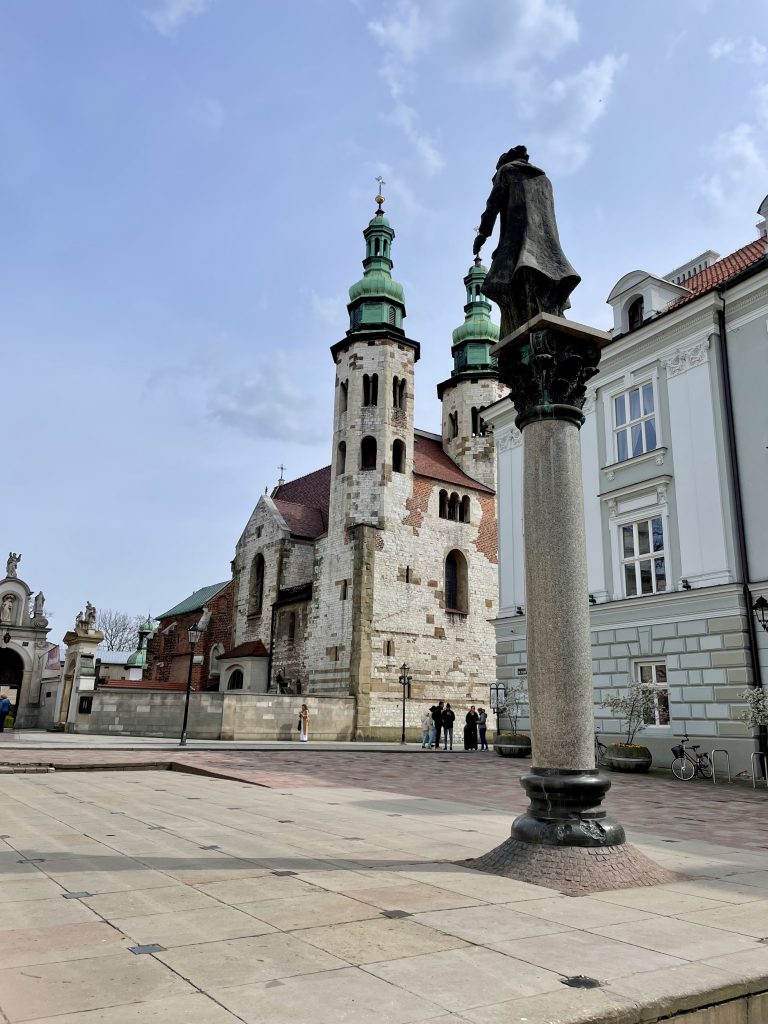 A statue on Krakow's Wawel Hill