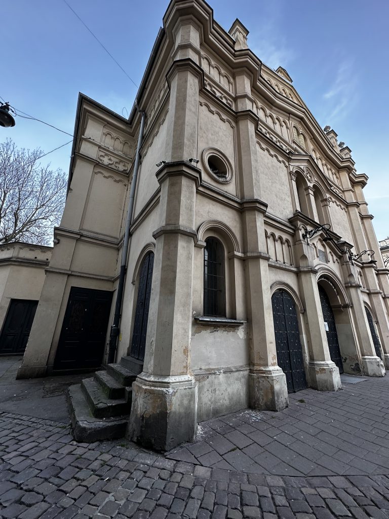 A synagogue in Krakow's Jewish Quarter