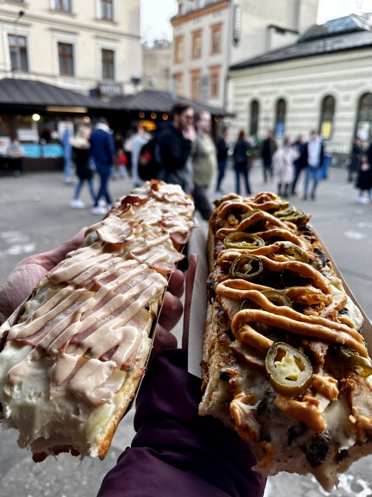 Zapiekanka in Plac Nowy, Krakow