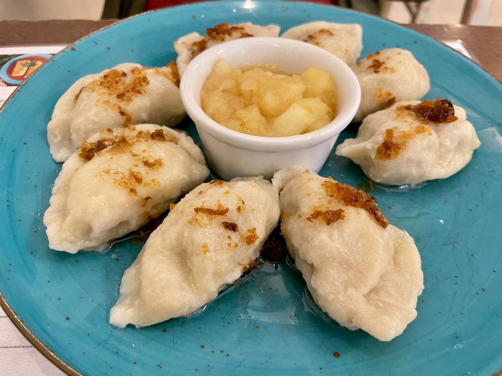 Duck pierogis at Pierogarnia Krakowiacy