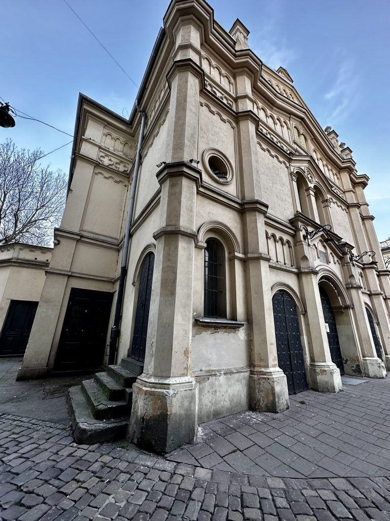 A synagogue in Krakow's Jewish Quarter